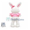 Pink & White Rabbit Mascot Costume