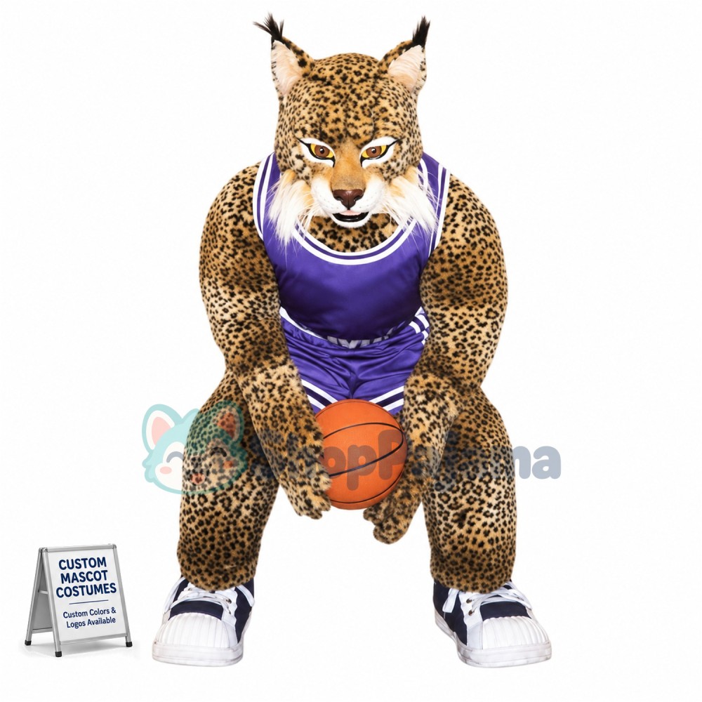 Superb College Bobcat Mascot Costume