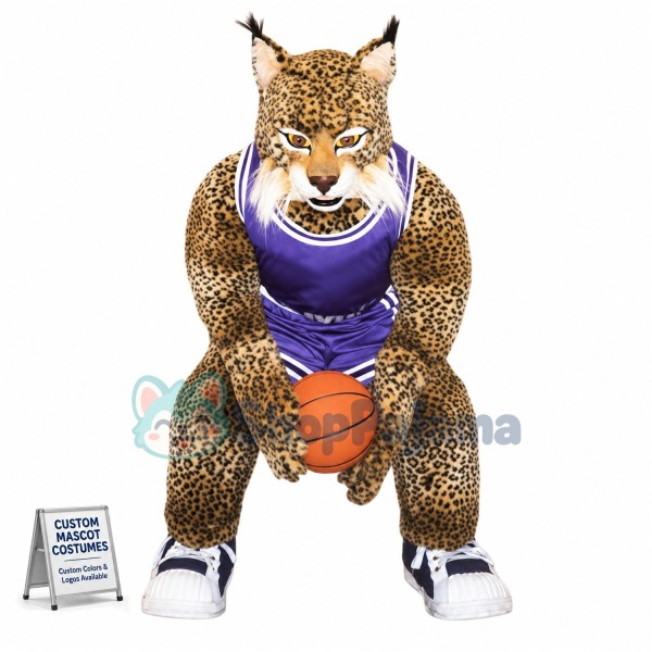 Superb College Bobcat Mascot Costume