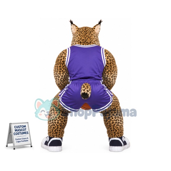 Superb College Bobcat Mascot Costume