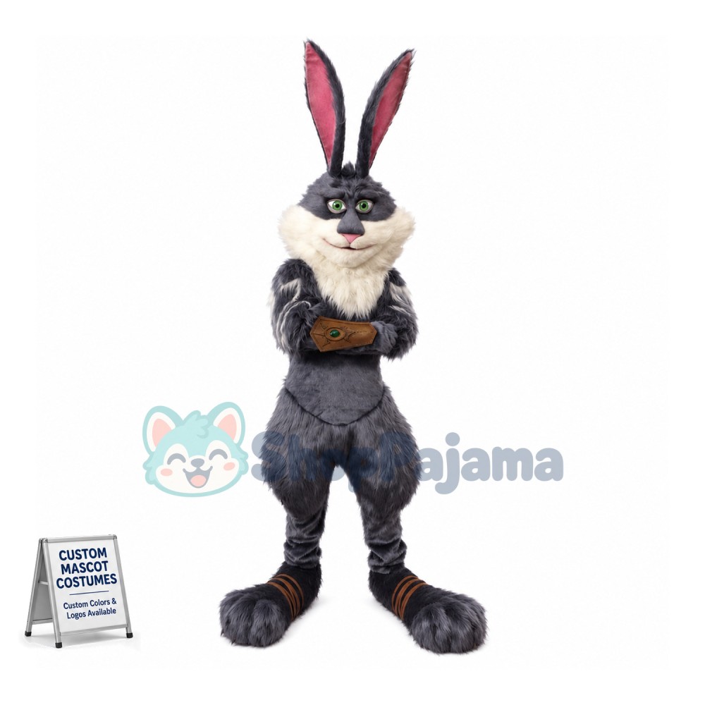 Superb Power Bunny Mascot Costume