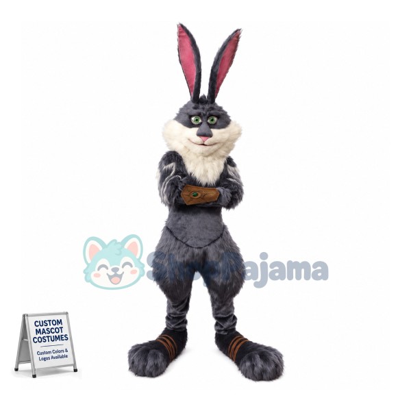 Superb Power Bunny Mascot Costume