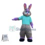 Purple & Grey Rabbit Mascot Costume