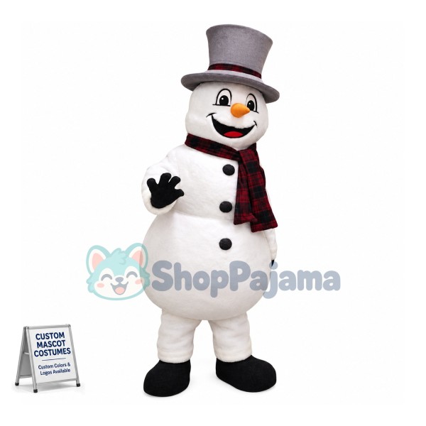 Affordable Friendly Snowman Mascot Costume