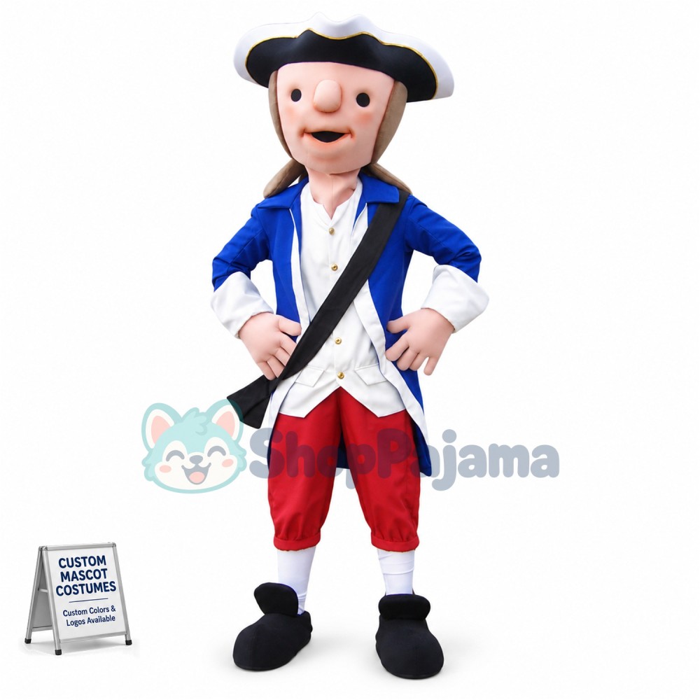 Cute Patriot Mascot Costume