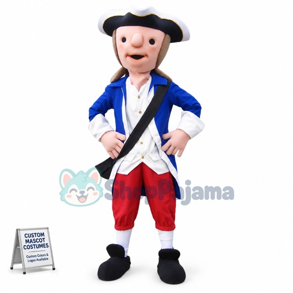 Cute Patriot Mascot Costume