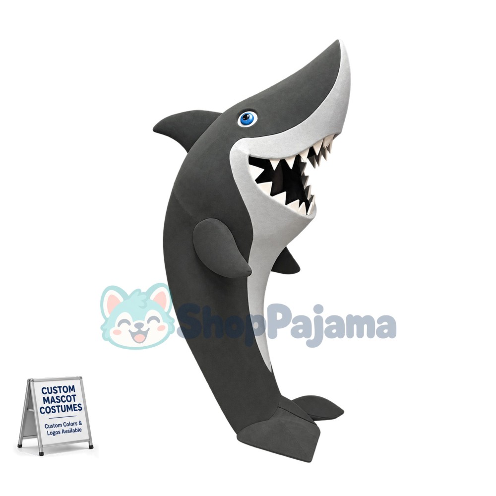 Superb Friendly Shark Mascot Costume