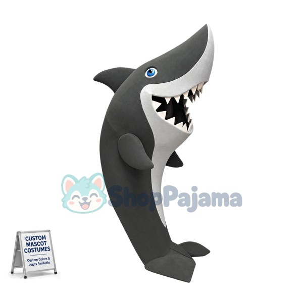Superb Friendly Shark Mascot Costume
