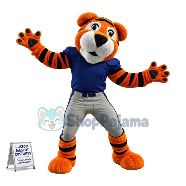 Super Power Sport Tiger Mascot Costume