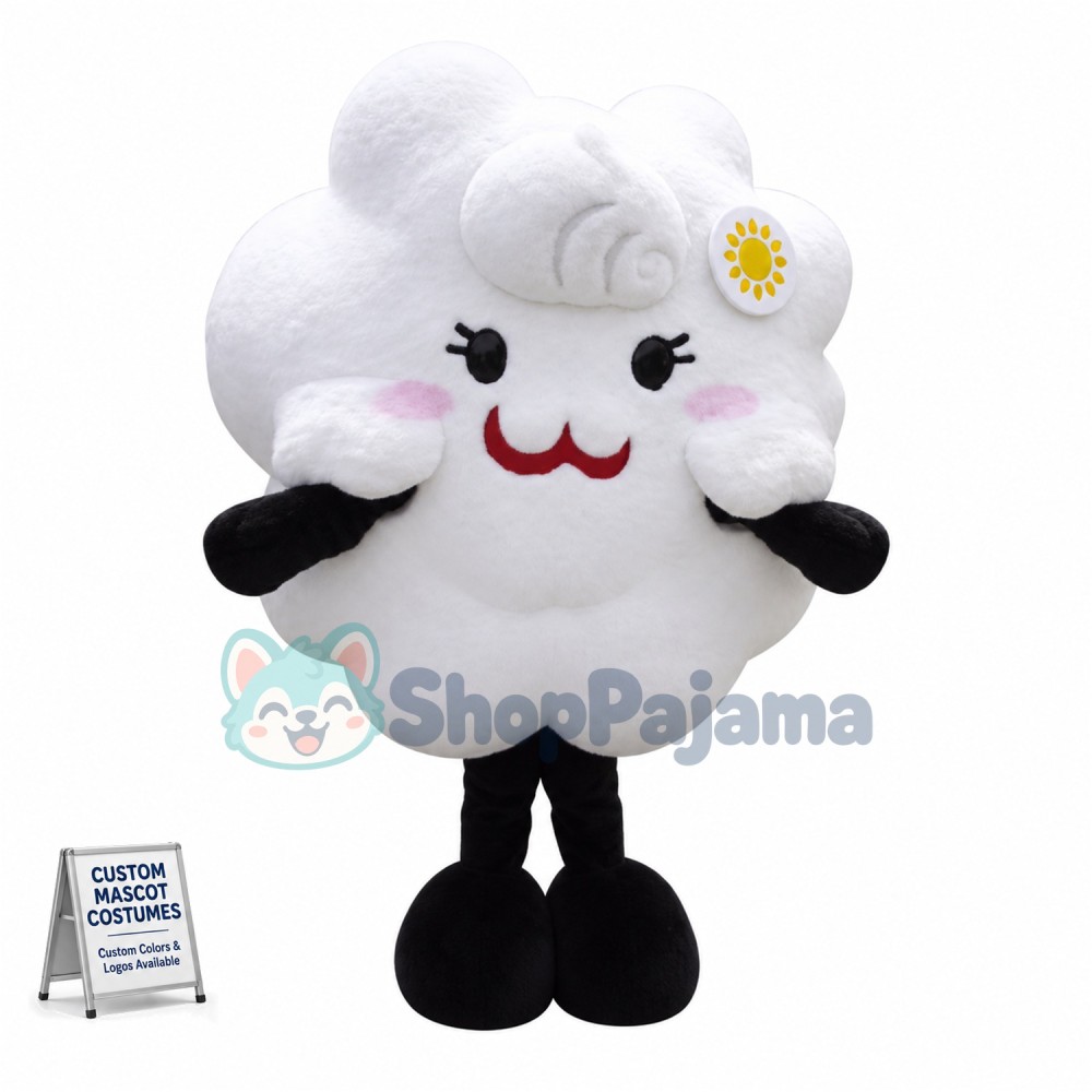 White Cloud Mascot Costume