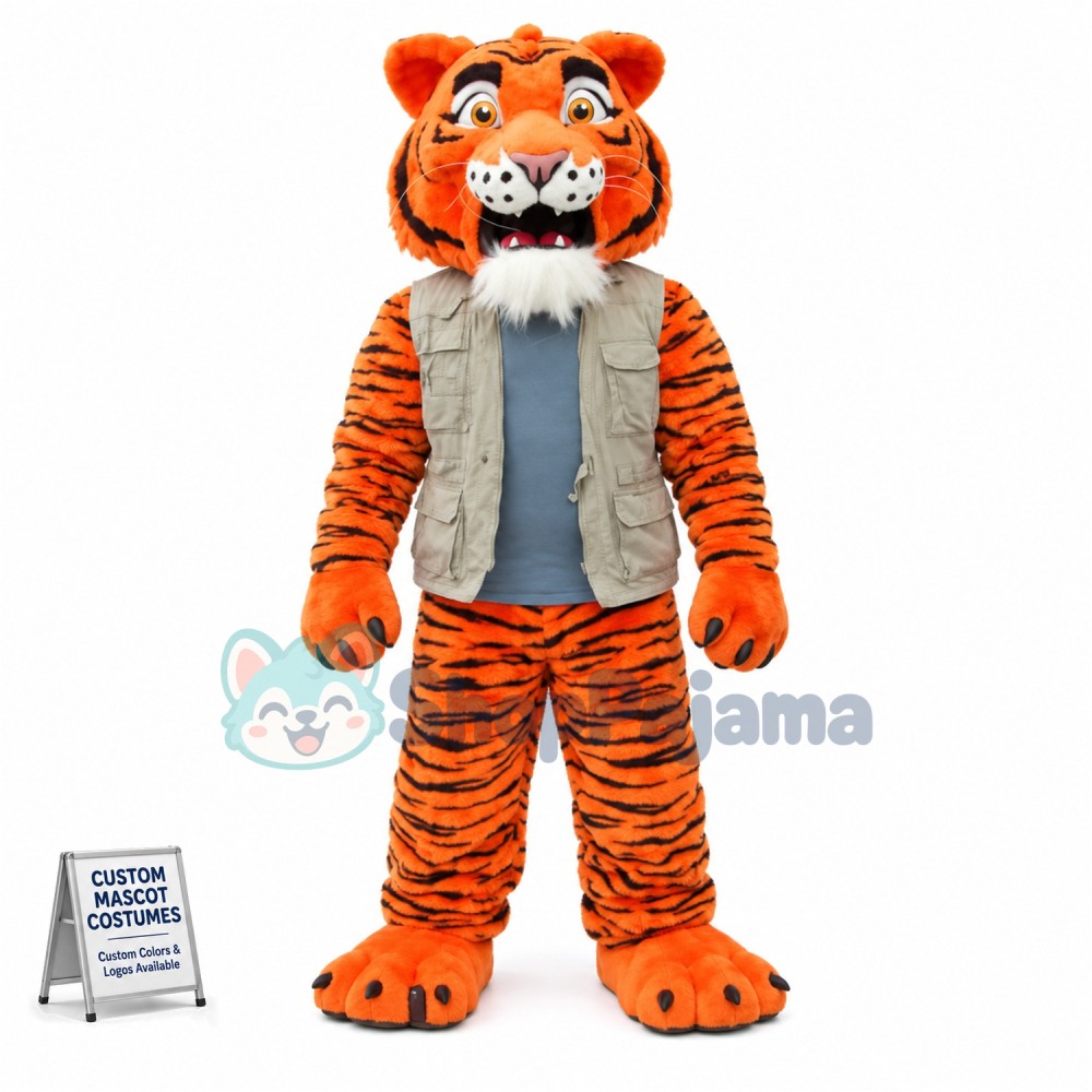 Superb Power Tiger Mascot Costume