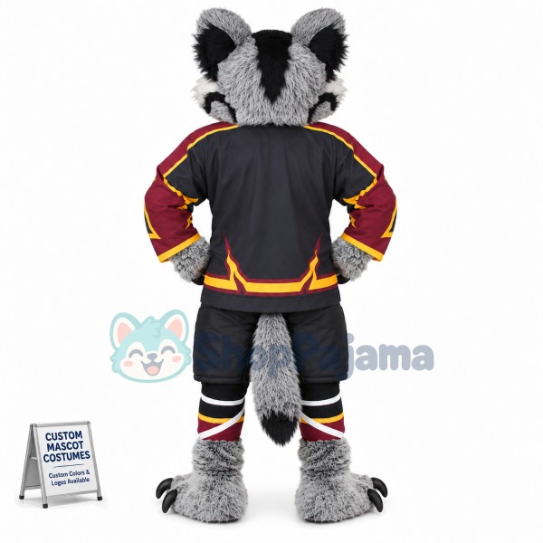 Superb Fierce Wolf Mascot Costume