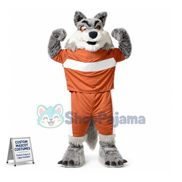 Superb Power Wolf Mascot Costume