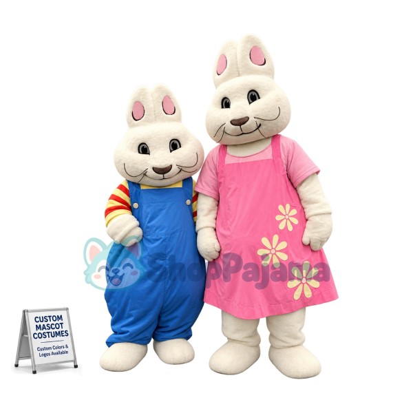 Max & Ruby Bunny Mascot Costume