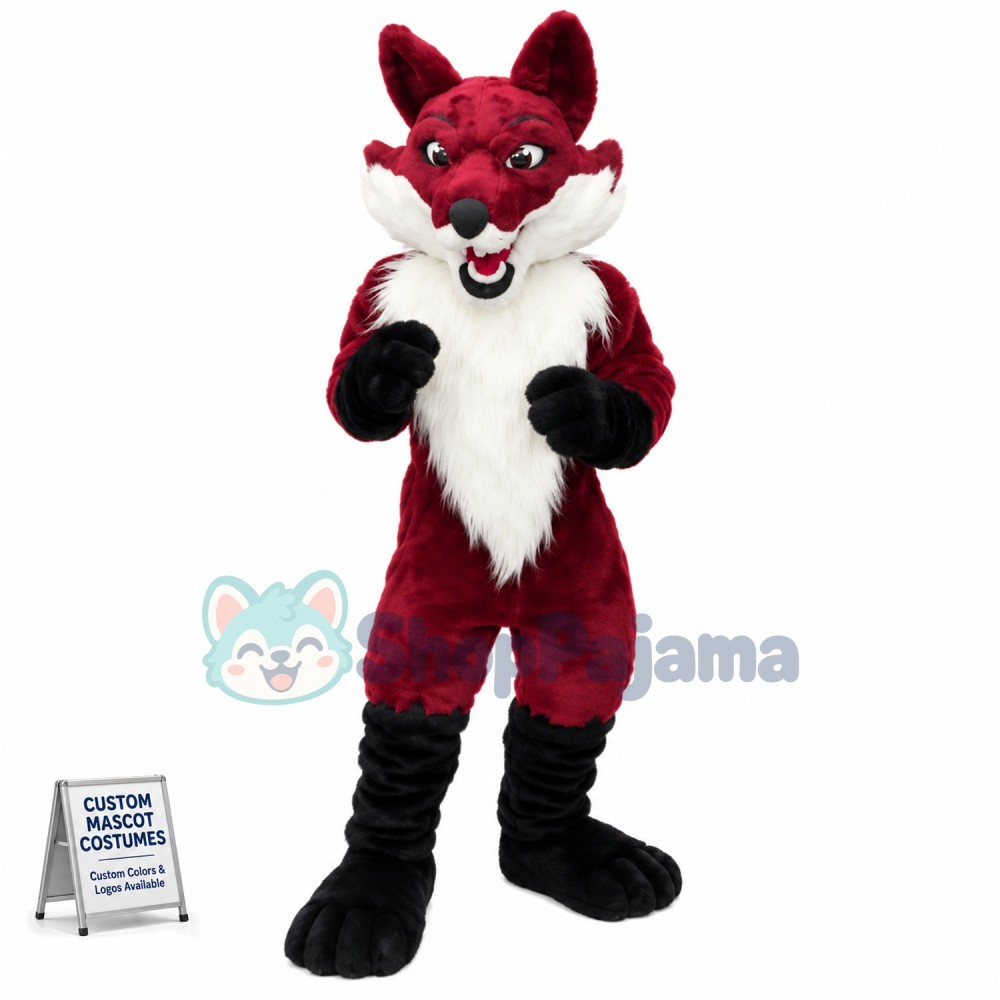 Superb Red Fox Mascot Costume
