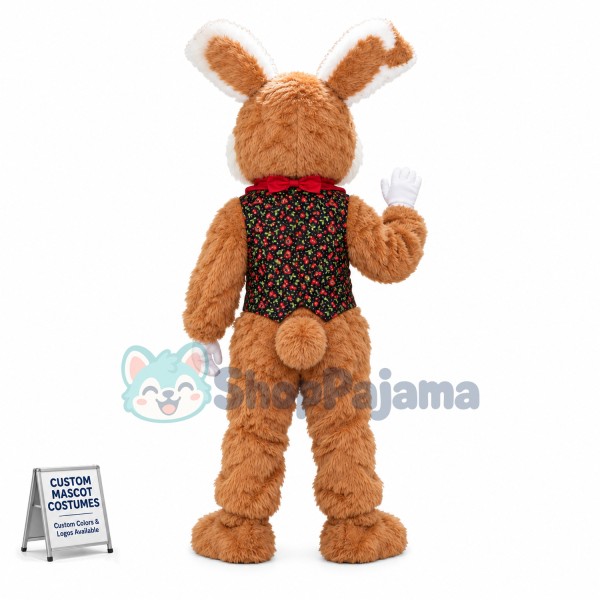 Friendly Easter Bunny Mascot Costume