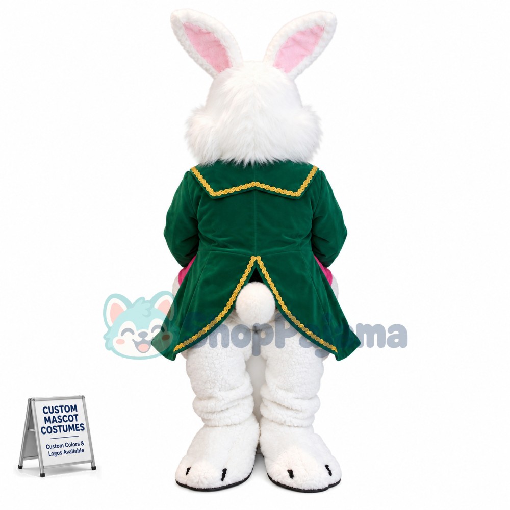 Easter Green Wendell Rabbit Mascot Costume