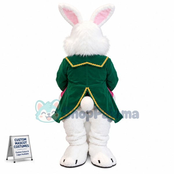Easter Green Wendell Rabbit Mascot Costume
