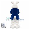 Easter Blue Wendell Rabbit Mascot Costume