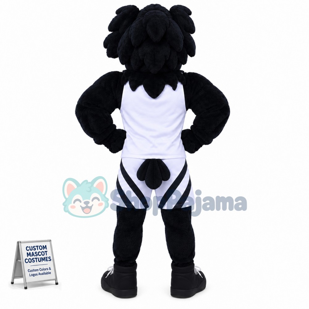 Black College Hawk Mascot Costume