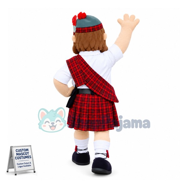 Friendly Highlander Mascot Costume