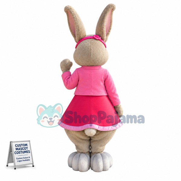 Lily Bobtail Rabbit Mascot Costume