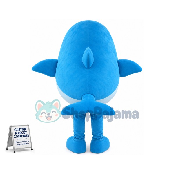 Affordable Blue Whale Mascot Costume