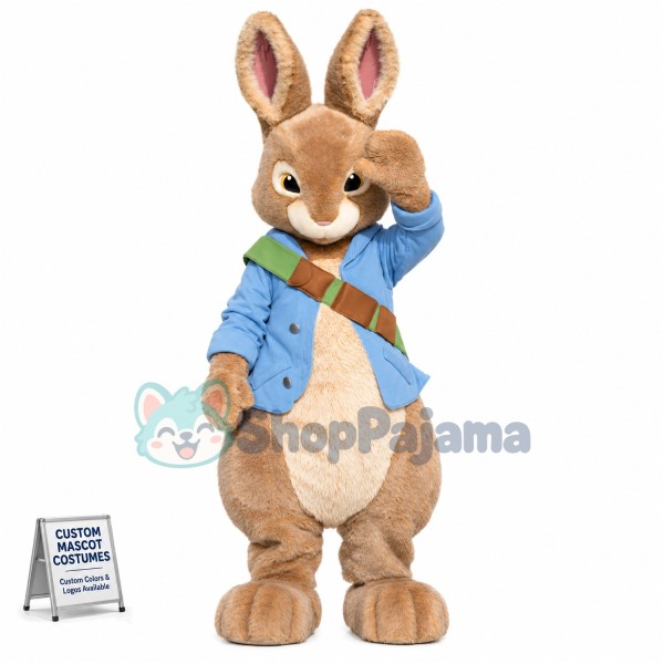 Superb Realistic Peter Rabbit Mascot Costume