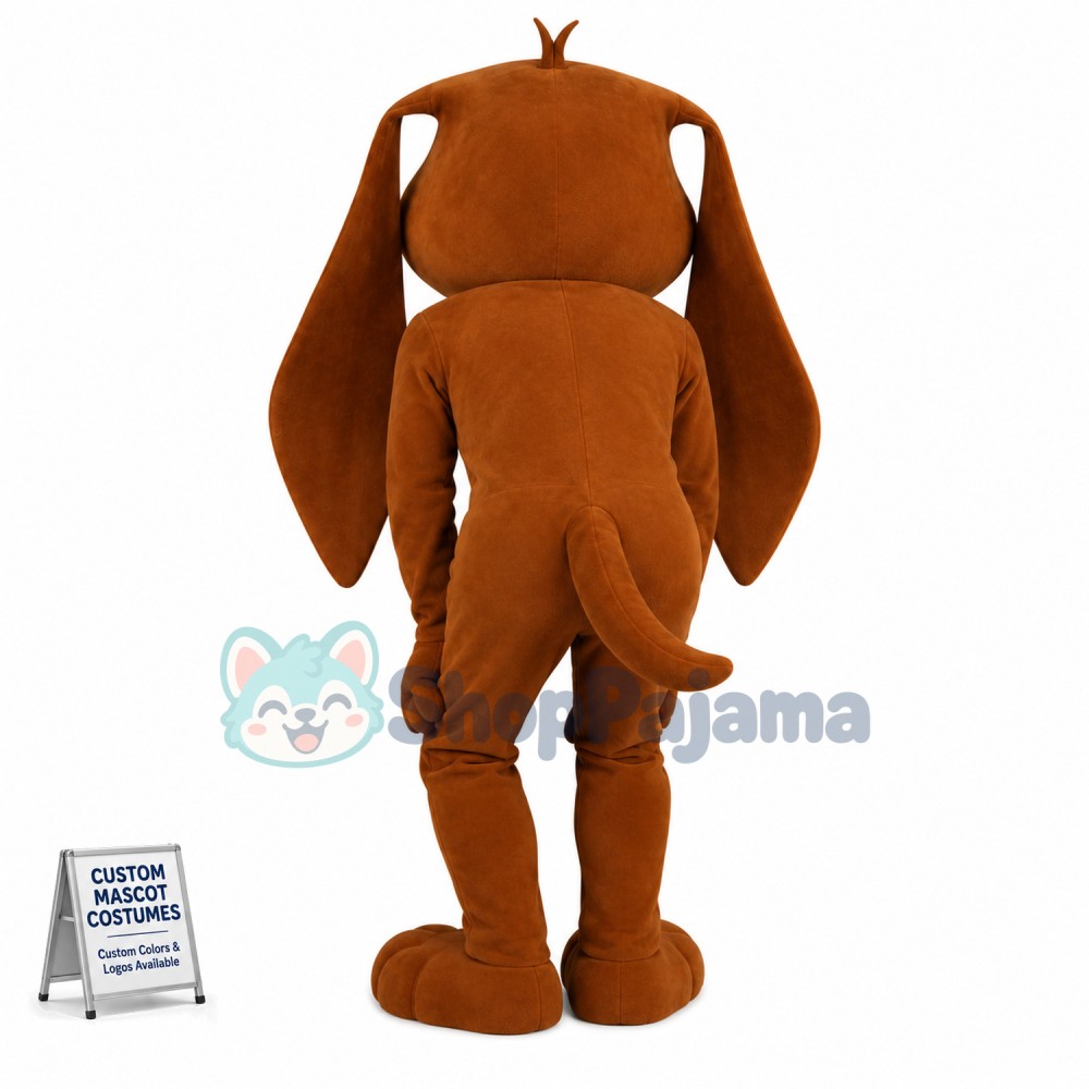 Superb Cute Brown Dog Mascot Costume