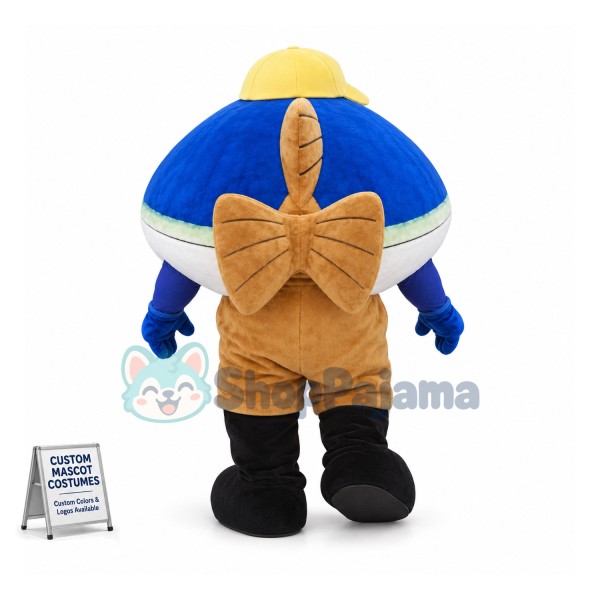 Affordable Blue Fish Mascot Costume