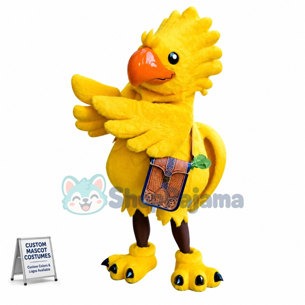 Superb Yellow Parrot Mascot Costume