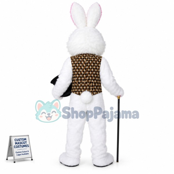 Red Eye Easter Bunny Mascot Costume