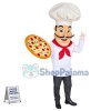 Friendly Pizza Chef Mascot Costume
