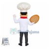 Friendly Pizza Chef Mascot Costume