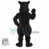 Superb Cute Black Dog Mascot Costume
