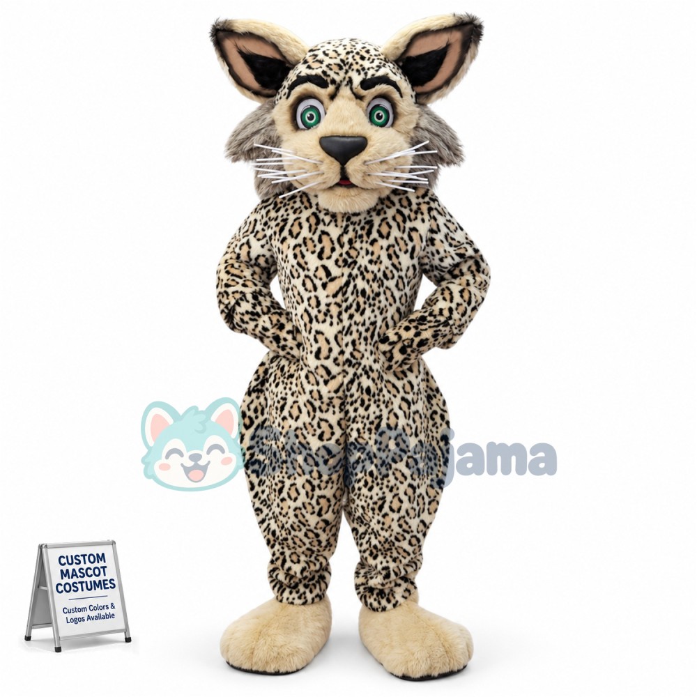 Superb Friendly Leopard Mascot Costume