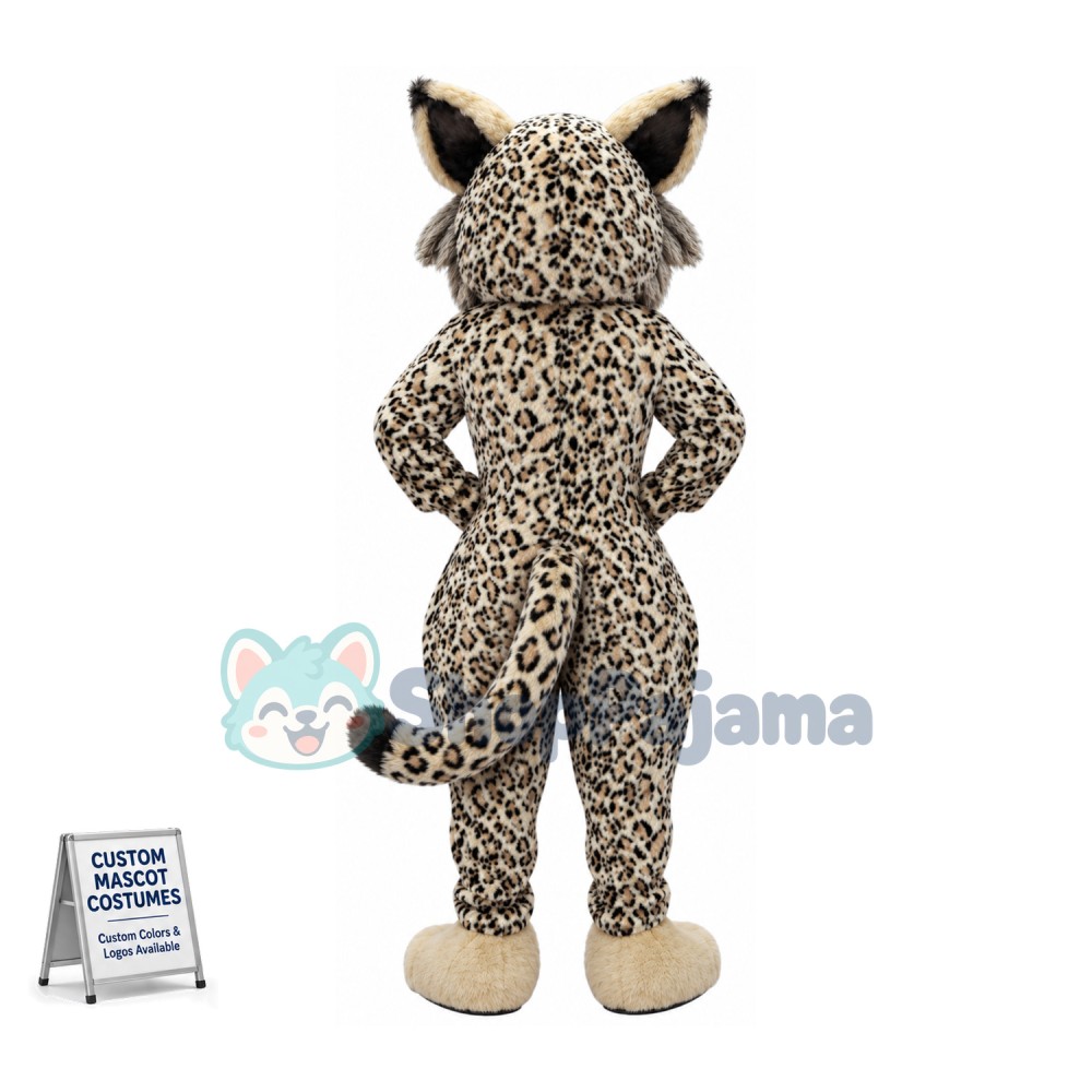 Superb Friendly Leopard Mascot Costume