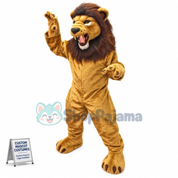 Superb Fierce Lion Mascot Costume
