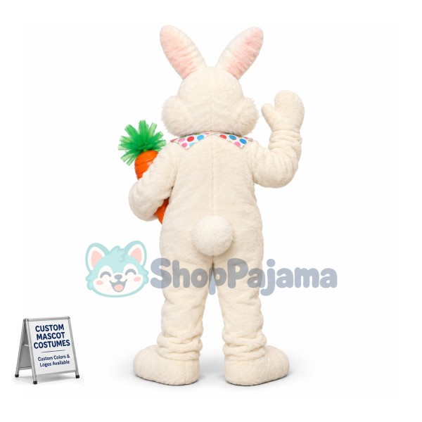 Happy Easter Bunny Mascot Costume