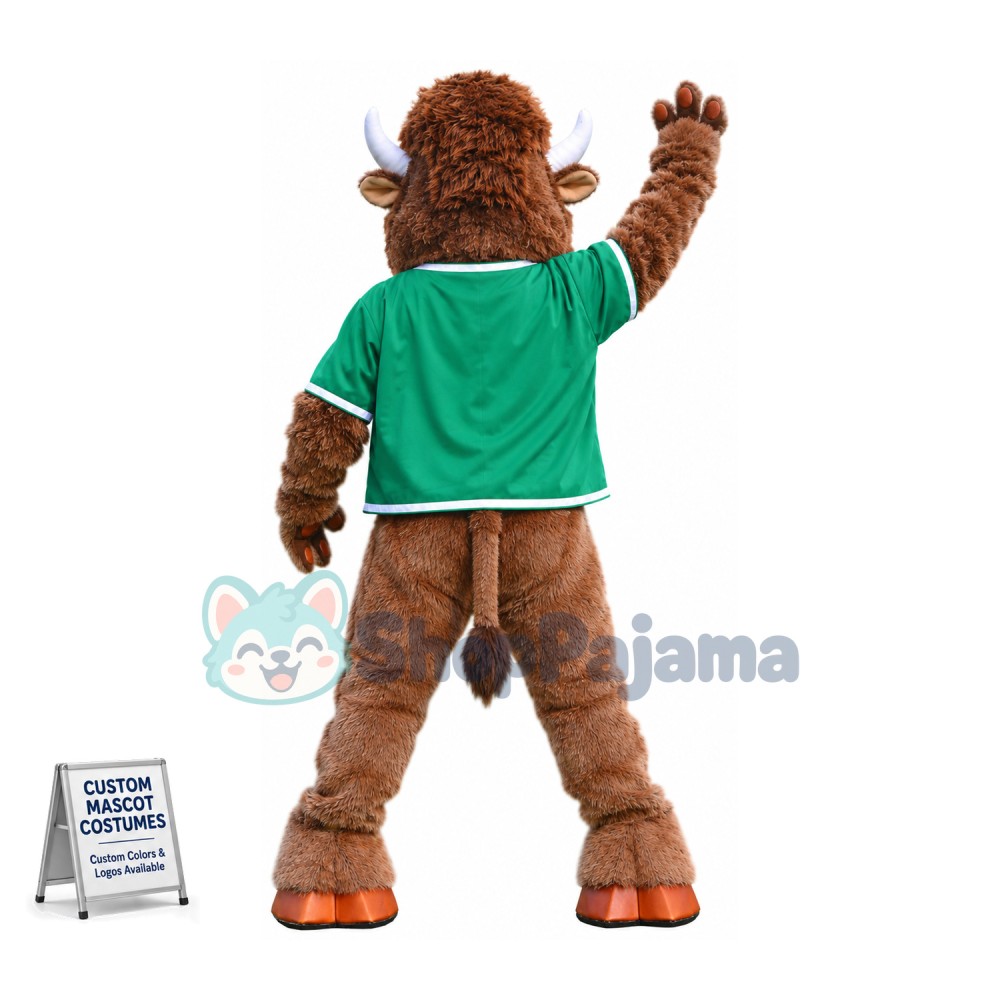 Power Sport Bison Mascot Costume