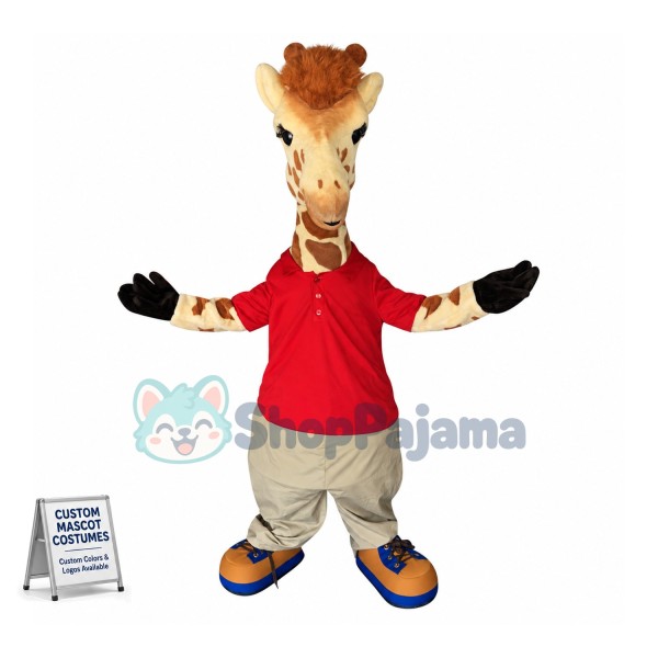 Superb Realistic Giraffe Mascot Costume