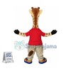 Superb Realistic Giraffe Mascot Costume
