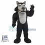 Black Power Fierce Wolf Mascot Costume
