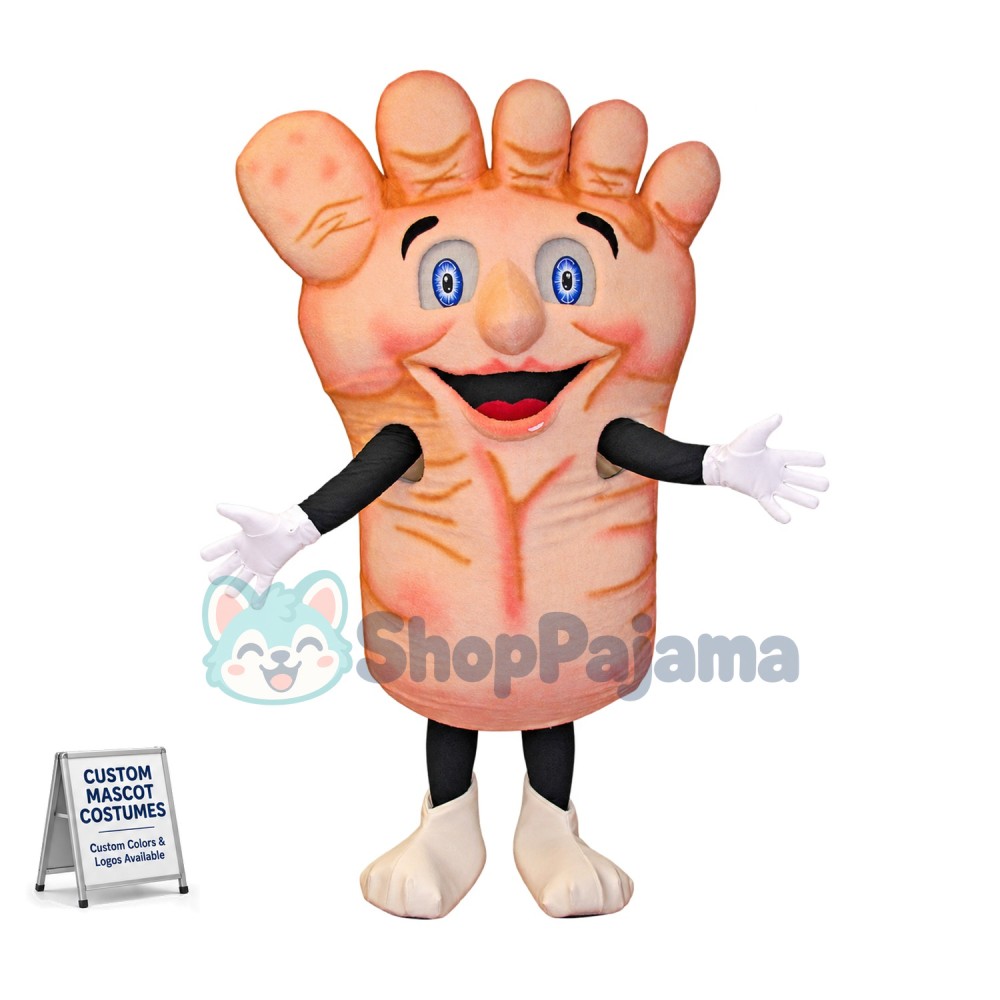 Superb Foot Mascot Costume
