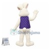 Beautiful White Easter Bunny Mascot Costume