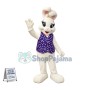 Beautiful White Easter Bunny Mascot Costume
