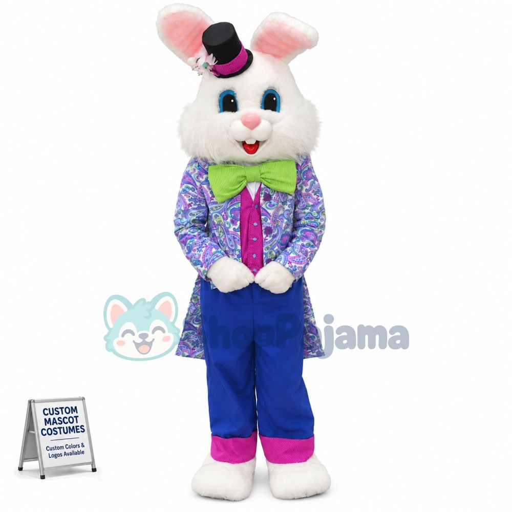 Friendly Lightweight Easter Bunny Mascot Costume