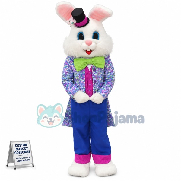 Friendly Lightweight Easter Bunny Mascot Costume