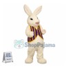 Superb White Easter Bunny Mascot Costume