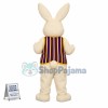 Superb White Easter Bunny Mascot Costume